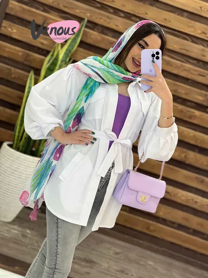 مانتو چهار جیب آستین پفی