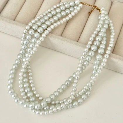 گردنبند مروارید 4 رج کد 880