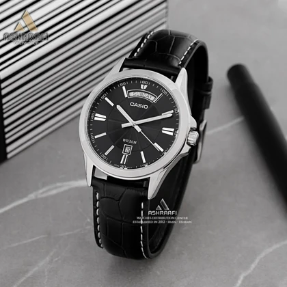 ساعت کاسیو بند چرمی Casio MTP-1381L-1AV