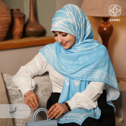 روسری نخ پنبه رزا