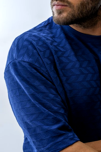 تیشرت باکسی ژاکارد مردانه