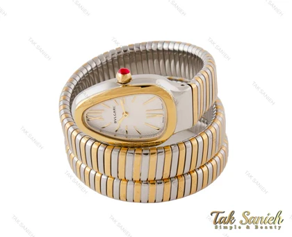 ساعت بولگاری ماری زنانه دورنگ طلایی نقره ای Bvlgari-3977-L