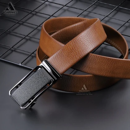 کمربند مردانه چرمی Leather Ratchet Belt BL123