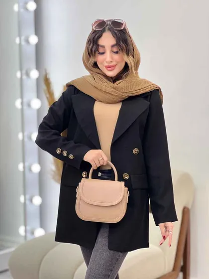 مانتو کتی شاین آستین سه دکمه