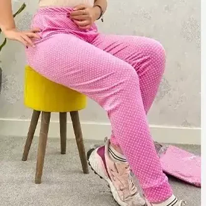 شلوار مخمل زنانه خال‌خالی وارداتی