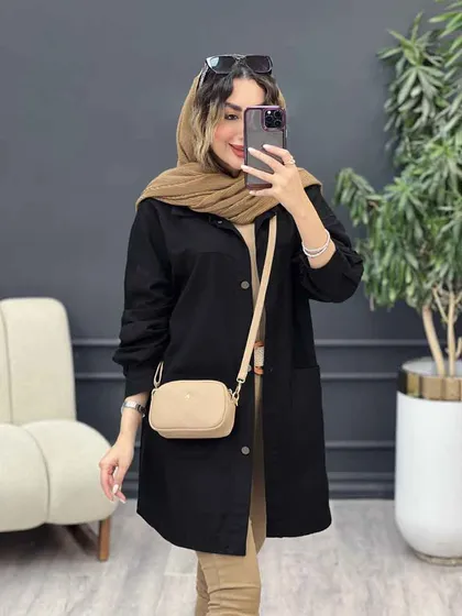 مانتو دو جیب برش‌دار سرو