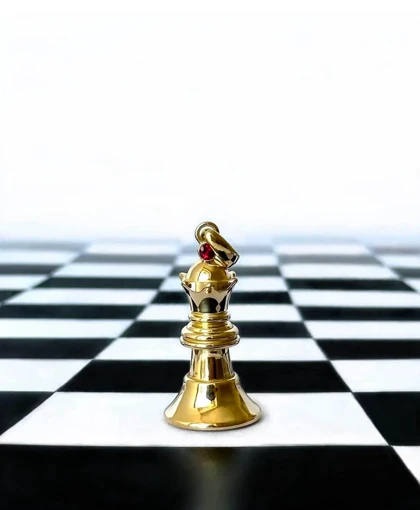 آویز نقره شطرنج