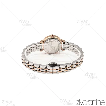 ساعت دنیل ولینگتون زنانه رزگلد نقره ای صفحه سرمه ای خطی اسمال 106311