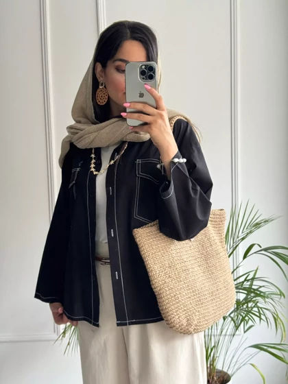 مانتو لینن باکسی هلیا