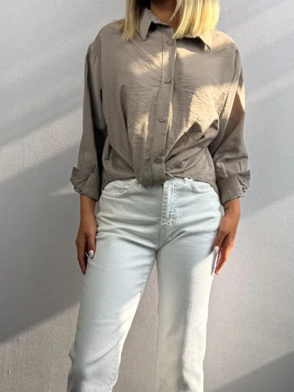 شومیز جلو گره پینترستی کد 4488