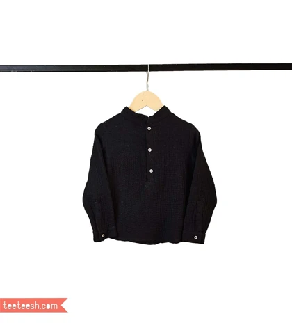 پیراهن مشکی جلوبسته