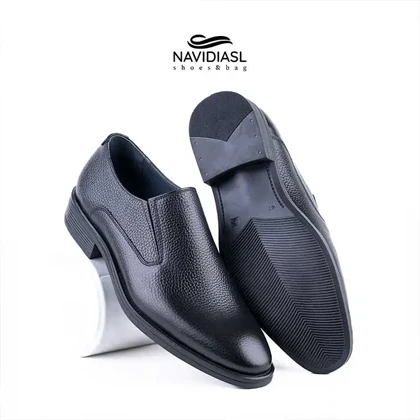 کفش مردانه چرم کلاسیک کد 7030011