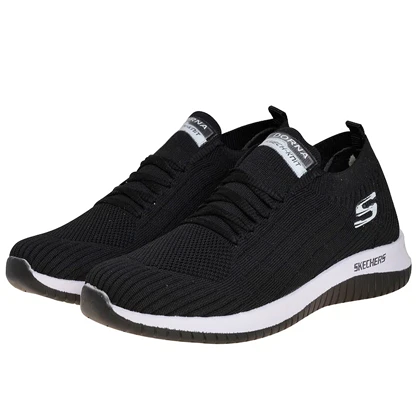 کفش پیاده روی مشکی اسکیچرز بافت skechers کد 286985