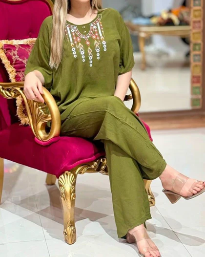 ست بلوز شلوار گوزل 2042