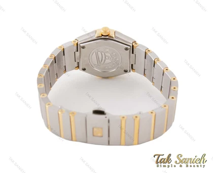 ساعت امگا کانسلیشن زنانه تقویم دار طلایی سیلور Omega-5070-L