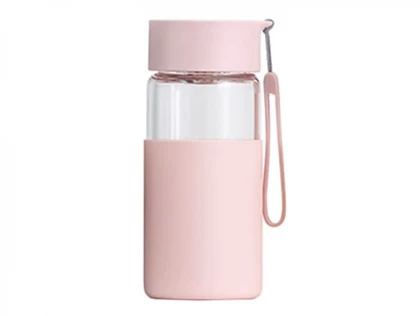 بطری شیشه ای قابل حمل شیائومی Xiaomi Youpin Funjia Home Portable Glass Bottle Capacity 350ml