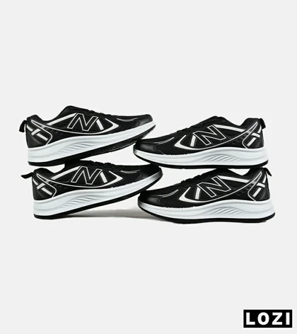 کفش کتانی مردانه و زنانه مشکی سفید NEW BALANCE