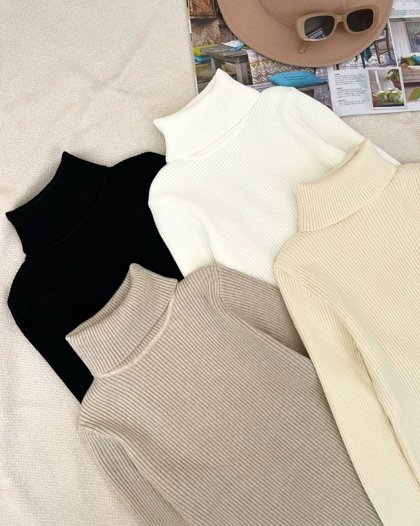 پلیور بافت یقه اسکی جذب کد 5210