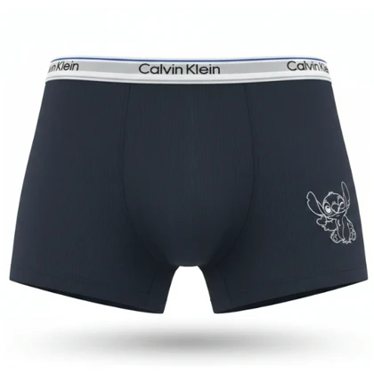 ست شورت کاپلی کبریتی طرح استیچ آبی نفتی