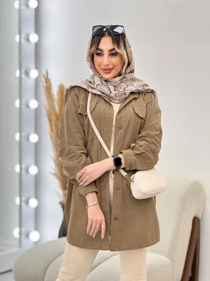 مانتو دو جیب پیله