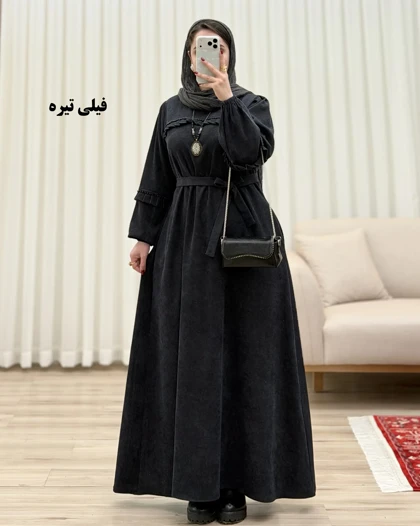 مانتو عبایی کبریتی مدل سنگدوزی