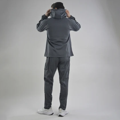 ست سویشرت و شلوار گرمکن اسپرت الو مدل 17006 طوسی