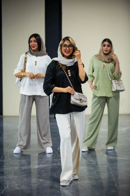 مانتو مراکشی 3 دکمه نما چوبی