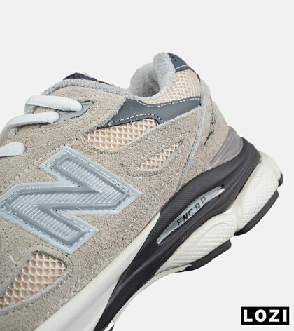 کفش کتانی مردانه و زنانه کرم طوسی NEW BALANCE 990 مدل 8742