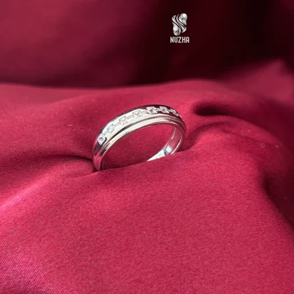 حلقه نقره مردانه کدhm1022