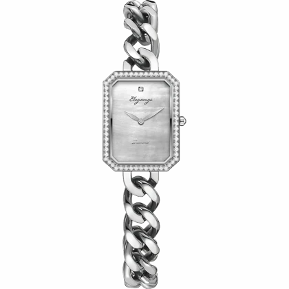 ساعت مچی زنانه مجلسی الگنگز (Elegangs) طرح زنجیری نگین‌دار مدل SL8321-101