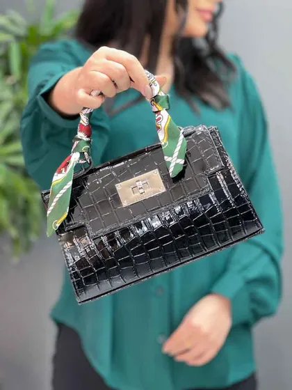 کیف دسته پارچه ای قفل چرخشی
