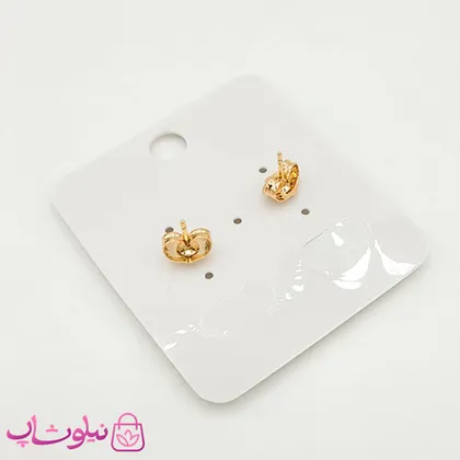 گوشواره ریز میخی ژوپینگ طلایی