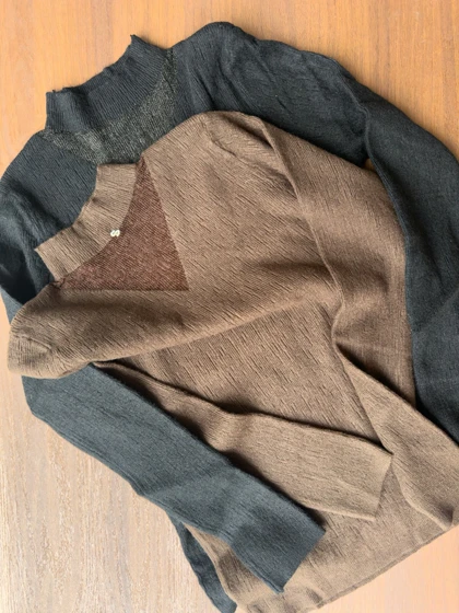 بافت یقه سه سانتی