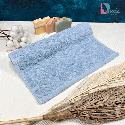 حوله دستی طرح راک رنگ آبی آسمانی