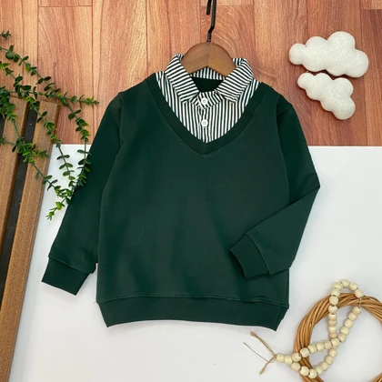 بلوز پسرانه دو یقه یلدایی