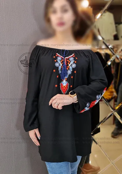 تونیک رگلان گلدوزی 1