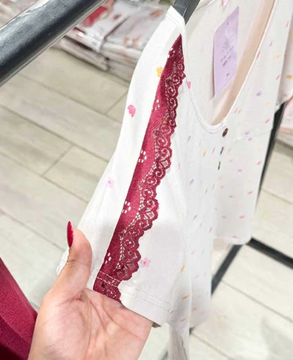 تیشرت شلوارک بیگ سایز sexen کد 12806