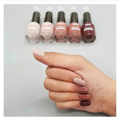 لاک ناخن بی اند دی B&D ساده سری N