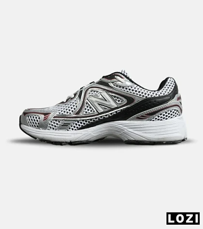 کفش کتانی مردانه و زنانه مشکی طوسی قرمز NEW BALANCE 1064 مدل 8154