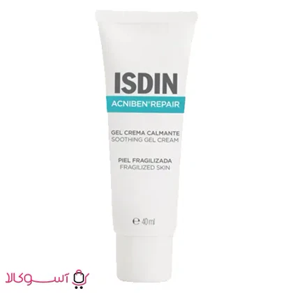 ژل کرم ترمیم کننده پوست ایزدین مدل acniben repair حجم 40 میل