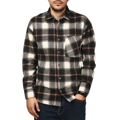 پیراهن پشمی ضخیم مردانه مدل 6203870