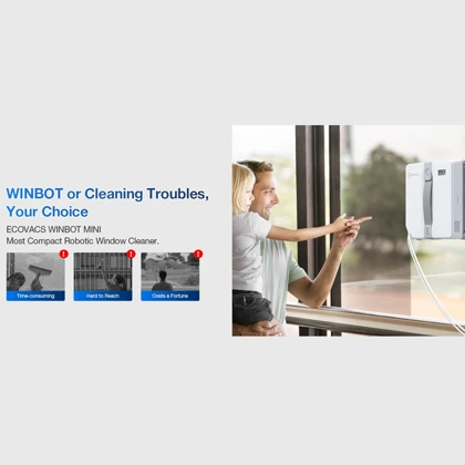 ربات شیشه پاک کن اکووکس ECOVACS مدل WG841-01 با مسیریابی هوشمند