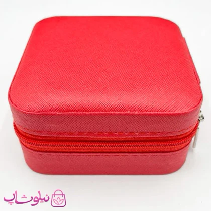 جعبه جواهرات مدل مسافرتی رنگ قرمز کد 135