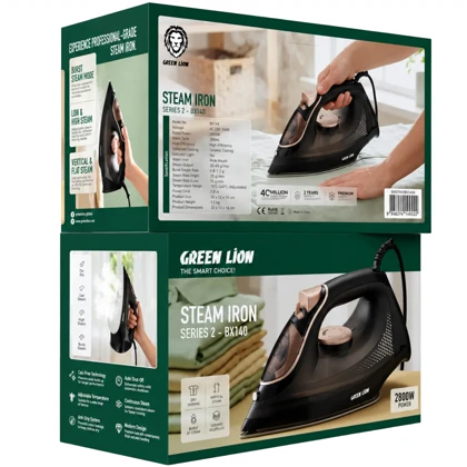 اتو بخار گرین لاین Green Lion مدل GNSTBX140 توان 2800 وات