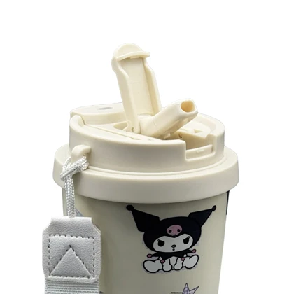 تراول ماگ دو حالته کرومی مدل Cherry ظرفیت 0.5 لیتر