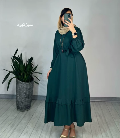 پیراهن مانتویی دل آرا 4