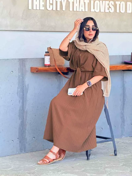 ست شومیز و پیراهن آستین پاکتی