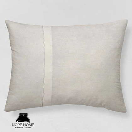 روبالشی نخ پنبه مدل کتان ساده