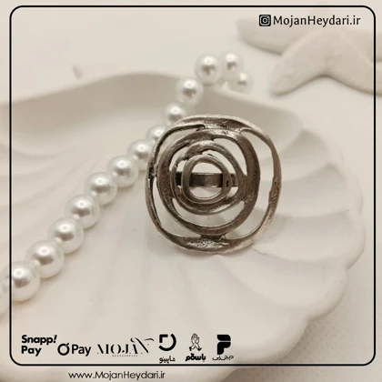 انگشتر گل ورشو زنانه کدv728