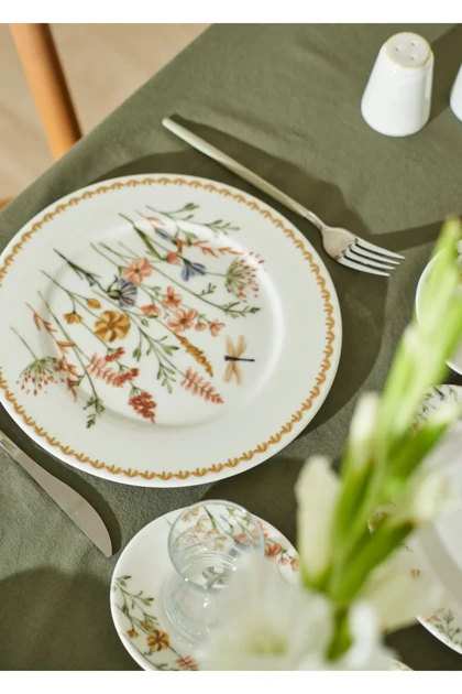 سرویس صبحانه‌خوری 12 نفره Bella Maison مدل Flores استون‌ور - چندرنگ